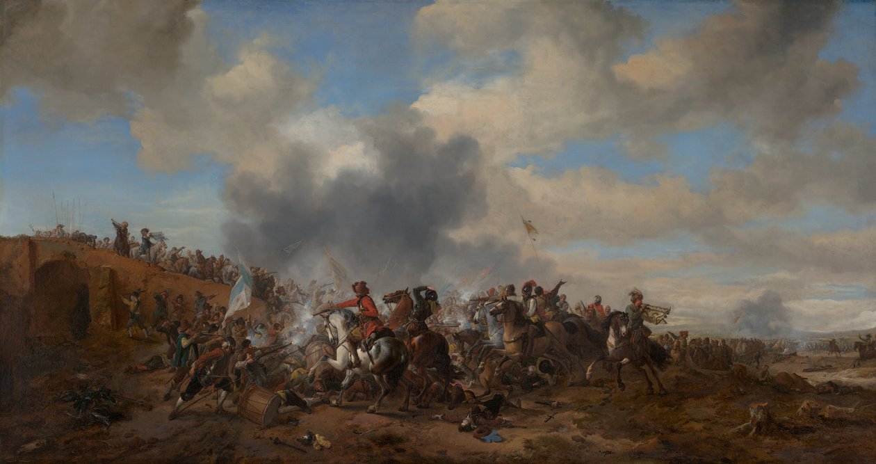 Battle Scene by Philips Wouwerman