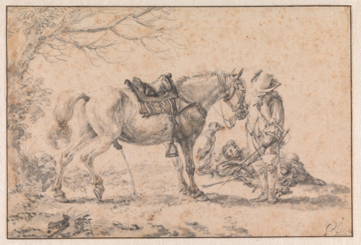 The Pissing Horse by Philips Wouwerman