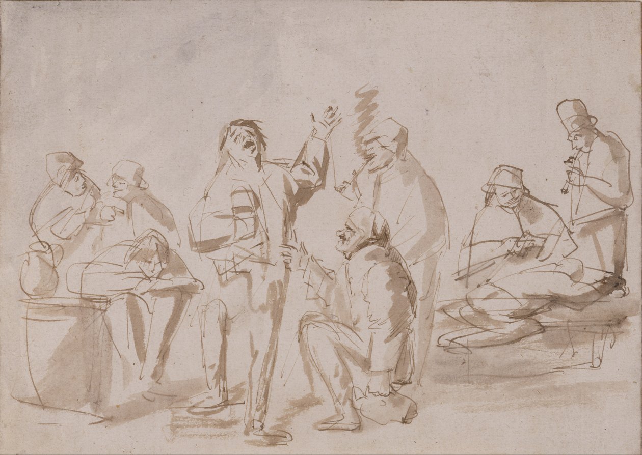 Peasants in a Tavern, c.1662 by Phillips de Koninck