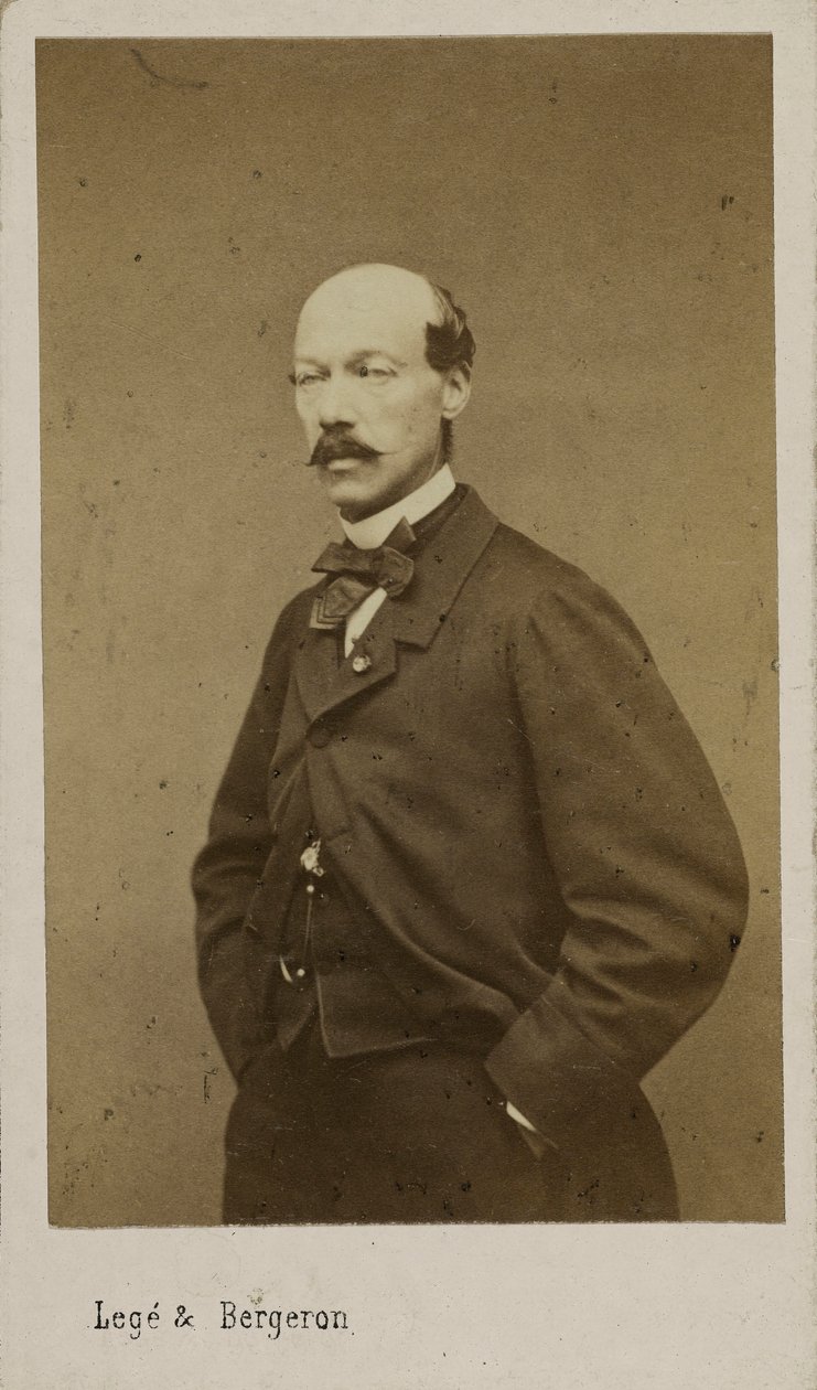 Portrait of the Composer Alexandre Batta, c. 1880 by Photo studio Legé and Bergeron.