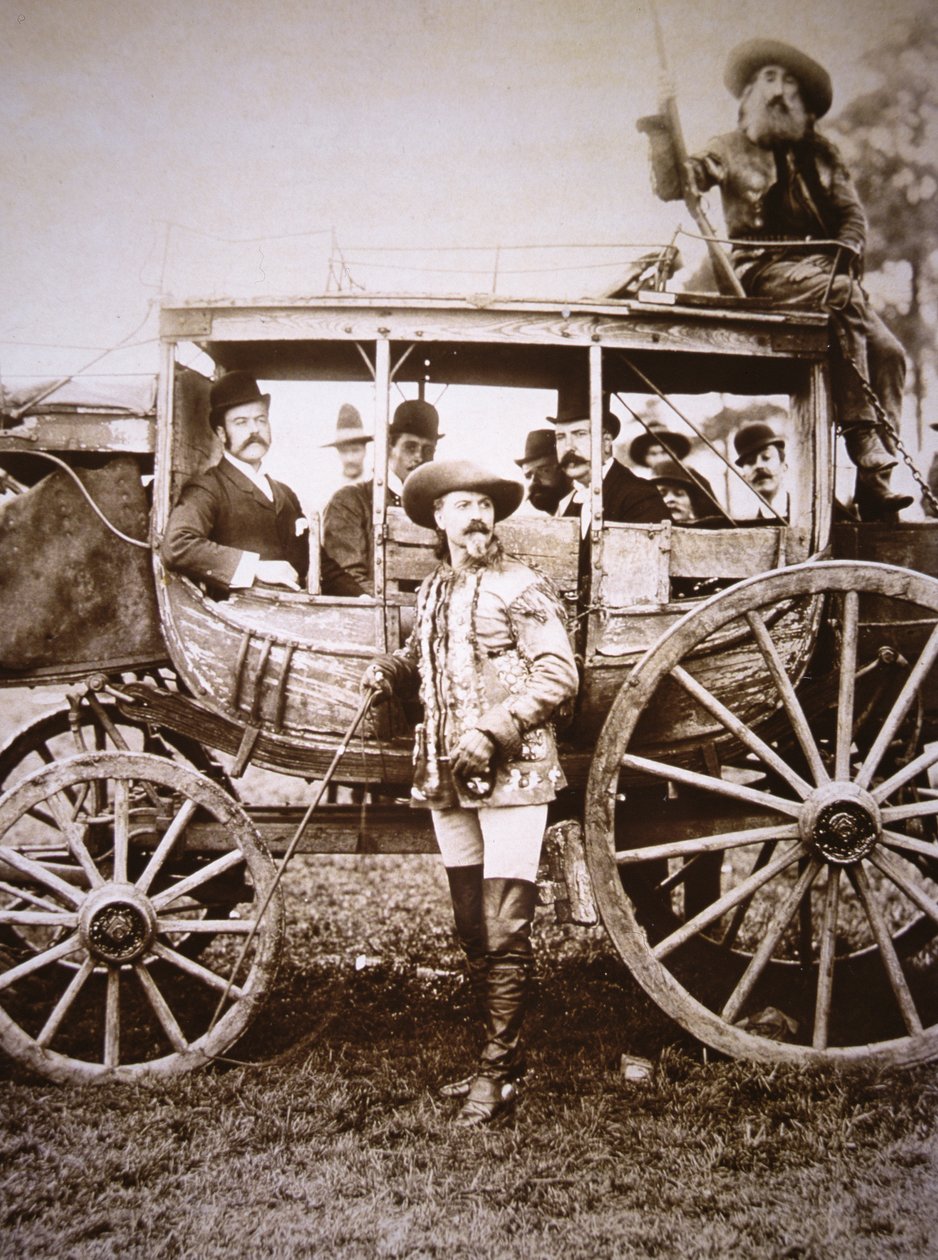 Buffalo Bill Cody and his Deadwood coach by Photographer American