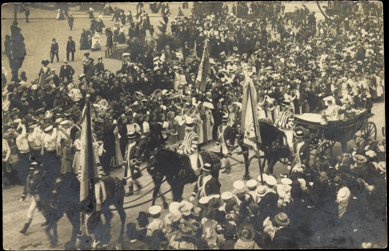 Photo Eisenach, Carriage, Reception of the Princes by Photographer German