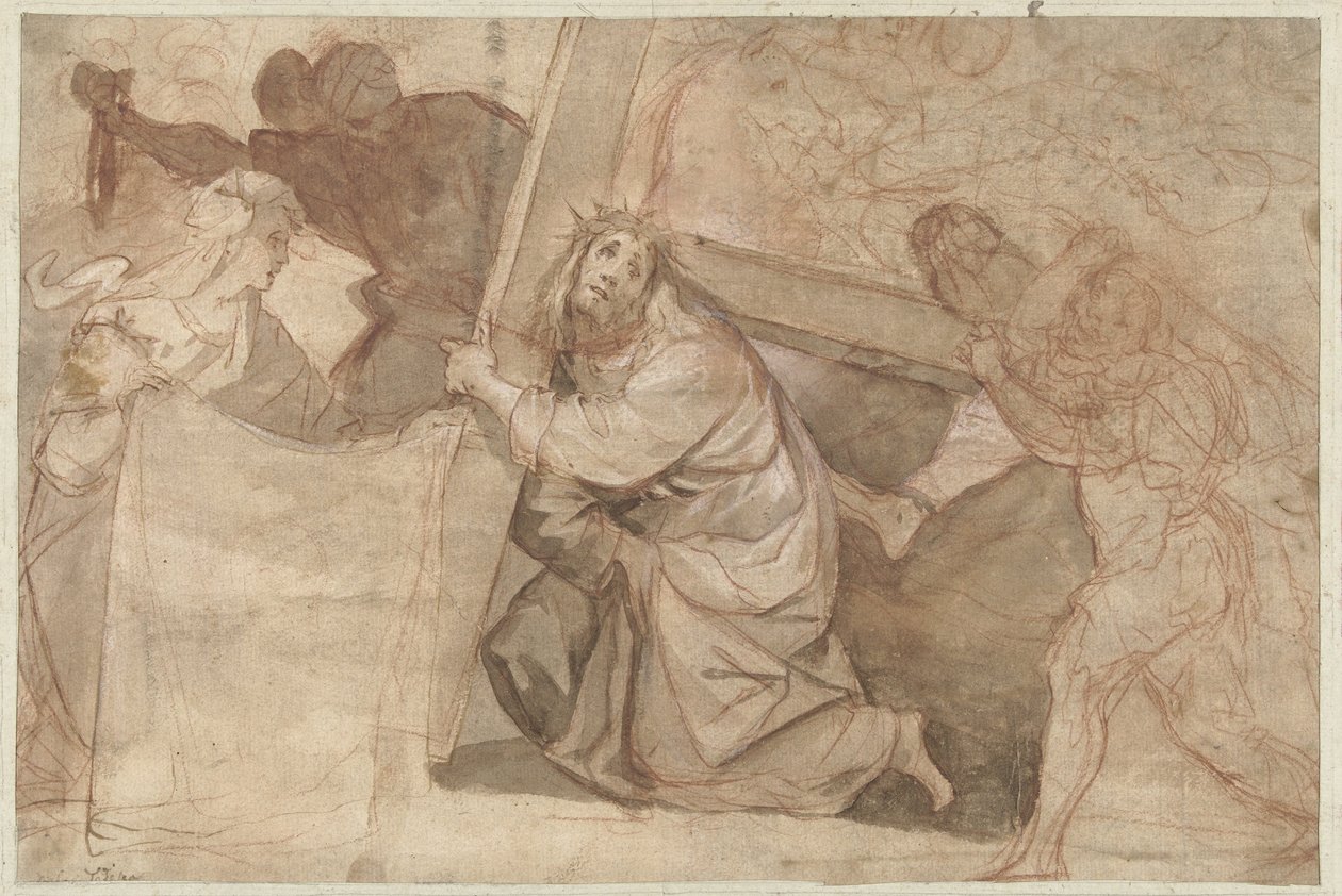 Christ Falls Under the Cross by Pier Francesco Morazzone (circle of)