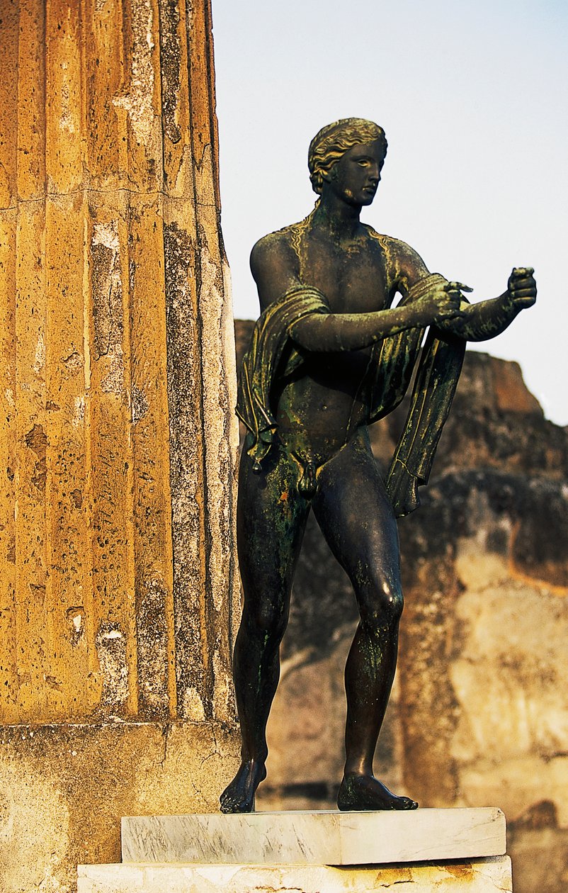 Statue of god Apollo, Pompeii (UNESCO World Heritage List) by Blaise Nicolas Le Sueur