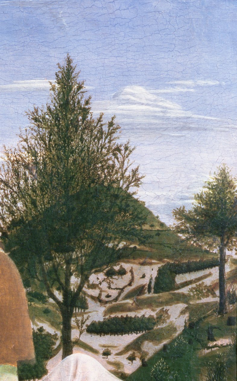 Baptism of Christ, 1450s (detail) by Piero della Francesca