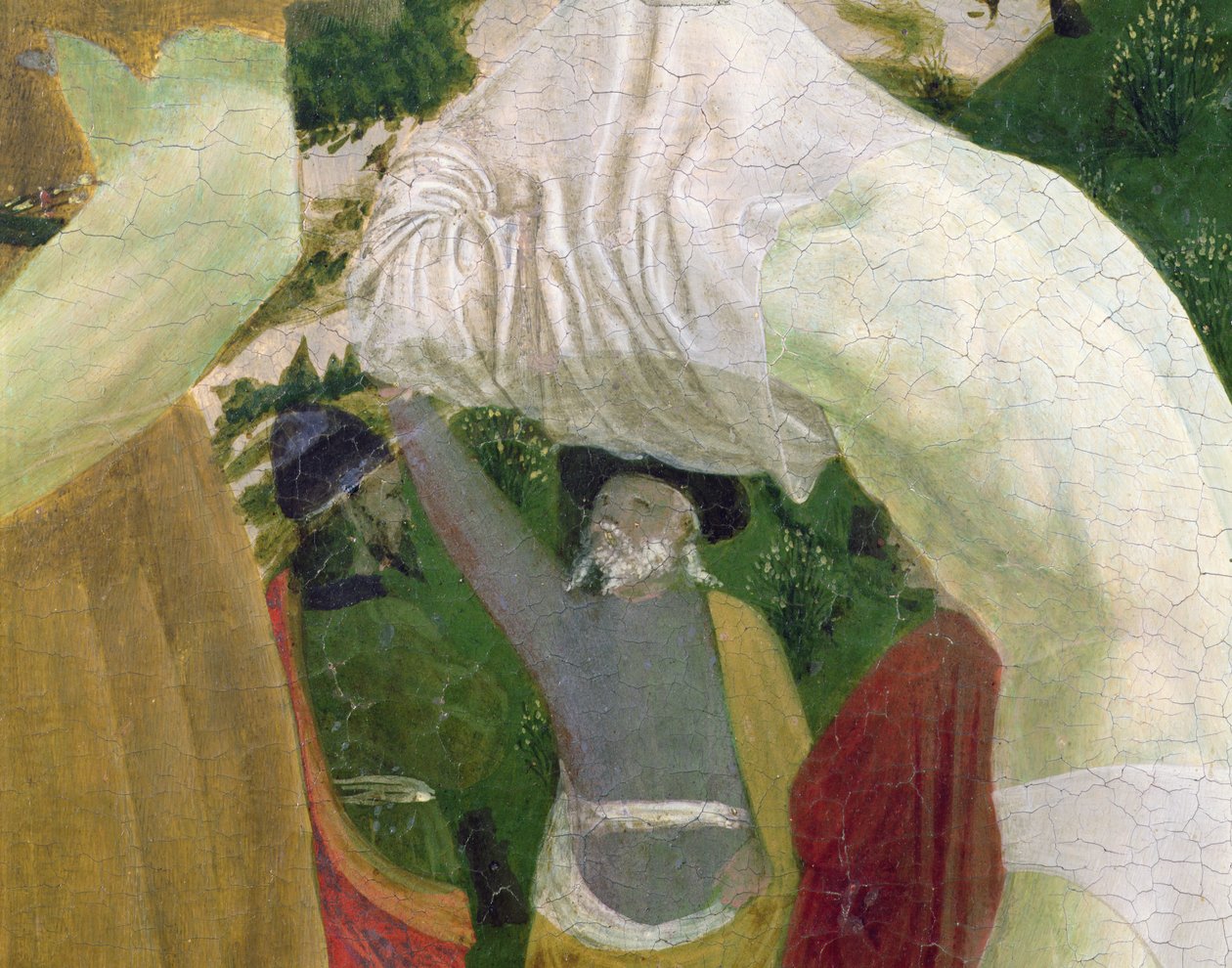 Baptism of Christ (detail) by Piero della Francesca
