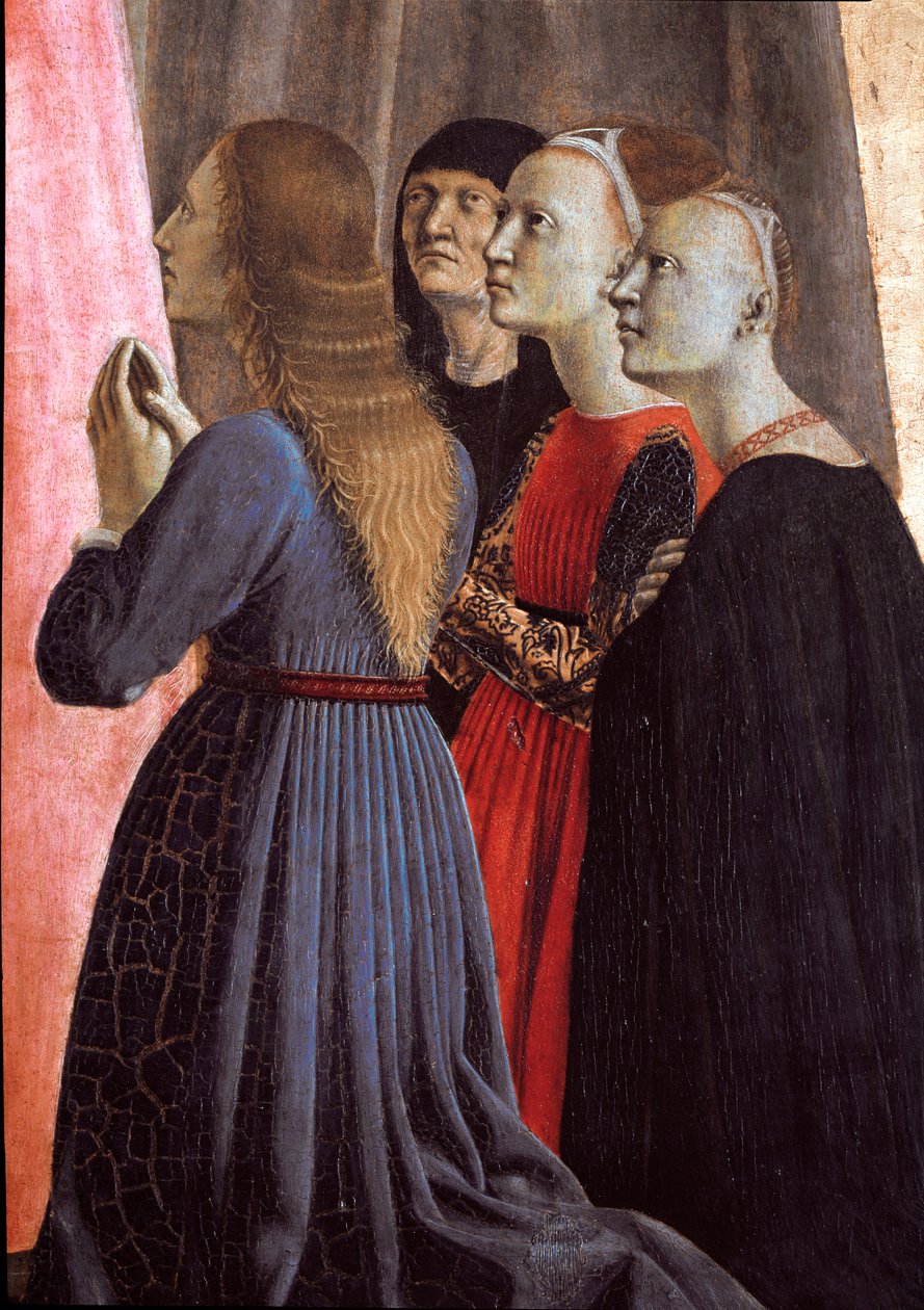 Polyptych of Misericorde: Virgin of Mercy, Surrounded by Saints (Detail) by Piero della Francesca