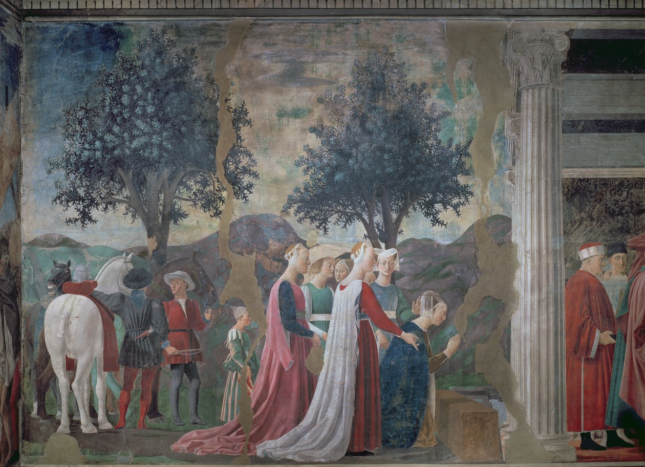 The Discovery of the Wood of the True Cross, from the Legend of the True Cross Cycle (detail) by Piero della Francesca