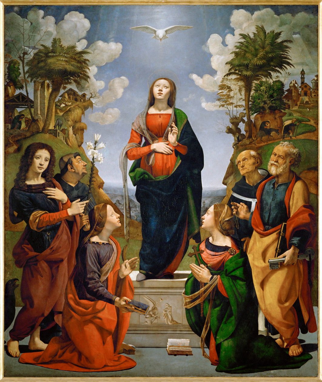 Immaculate Conception with Six Saints by Piero di Cosimo