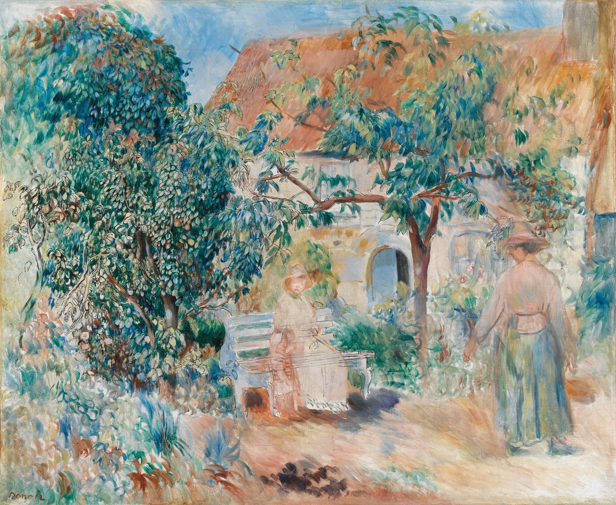 At the Garden in Brittany by Pierre-Auguste Renoir