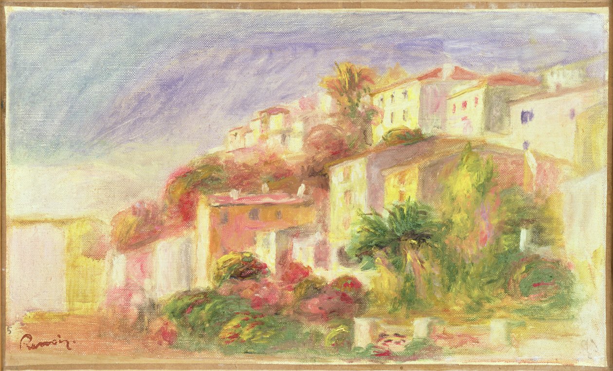 Garden of the Post Office at Cagnes by Pierre-Auguste Renoir