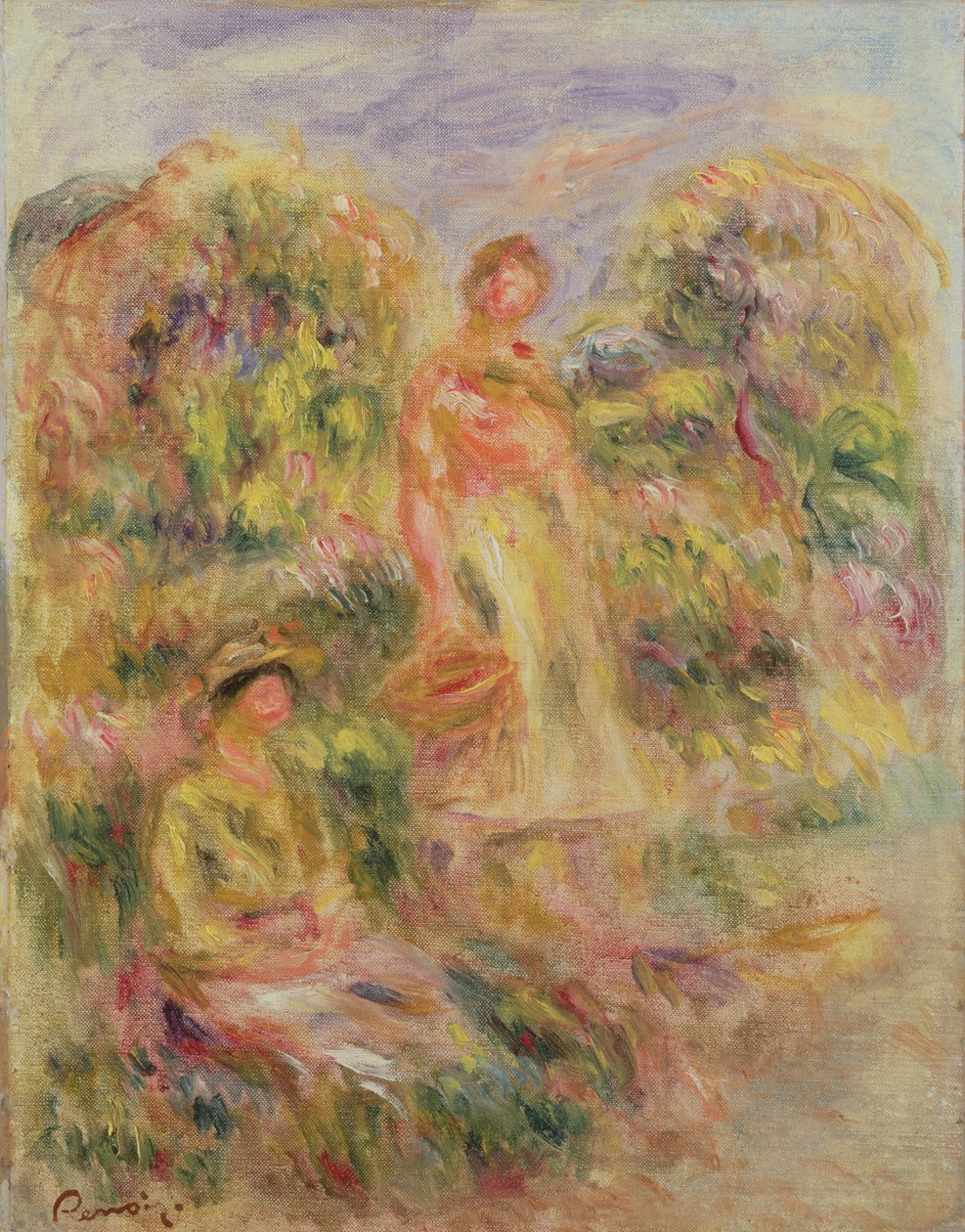 Landscape with Two Women by Pierre-Auguste Renoir