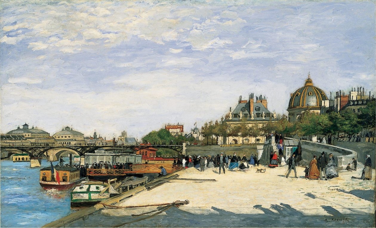 The Pont des Arts, Paris by Pierre-Auguste Renoir