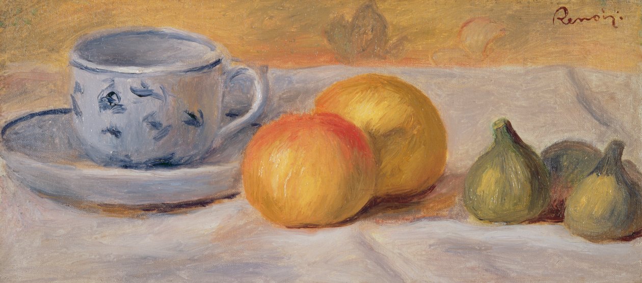 Still Life with Blue Cup by Pierre-Auguste Renoir