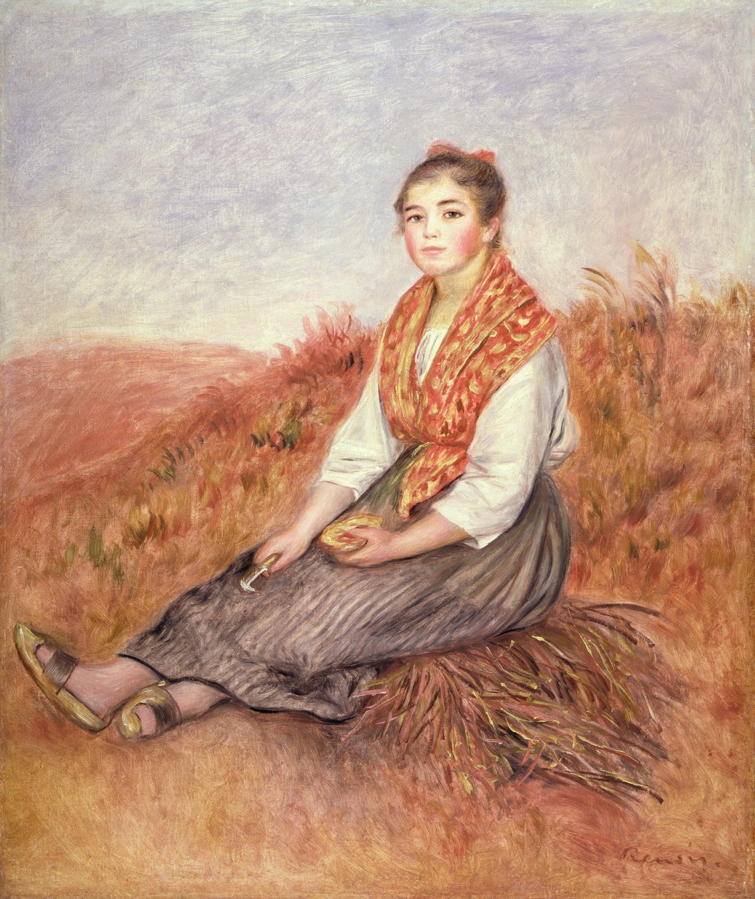 Woman with a Bundle of Firewood by Pierre-Auguste Renoir