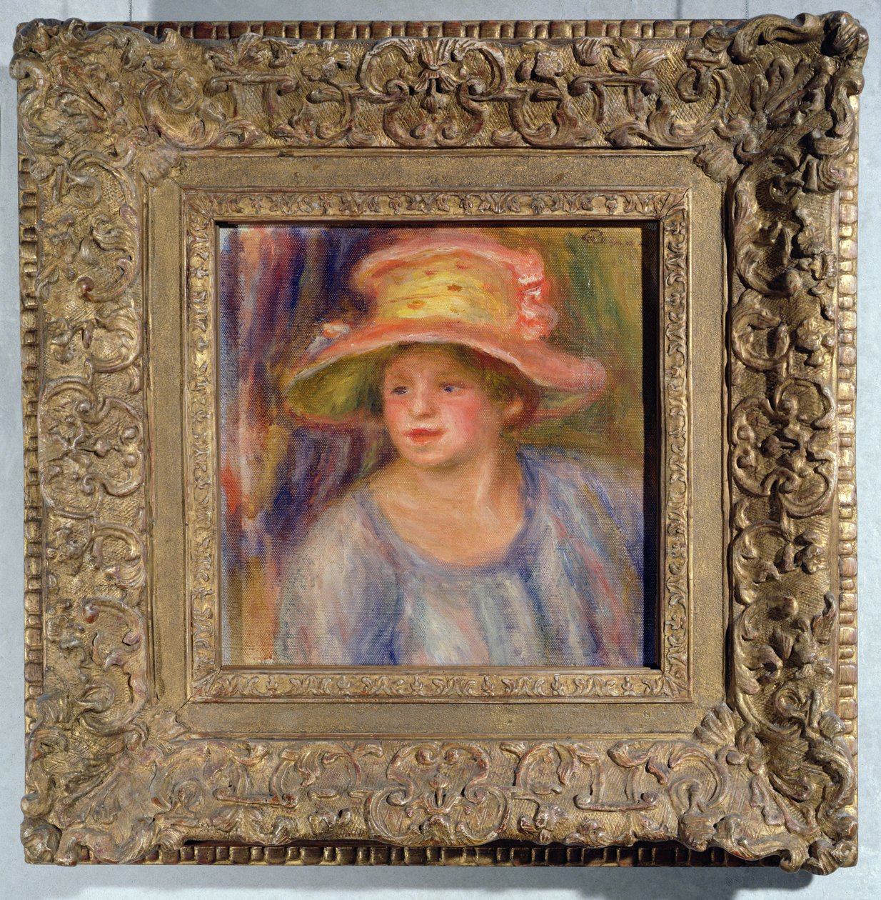 Woman with a Hat, c.1915-19 by Pierre-Auguste Renoir