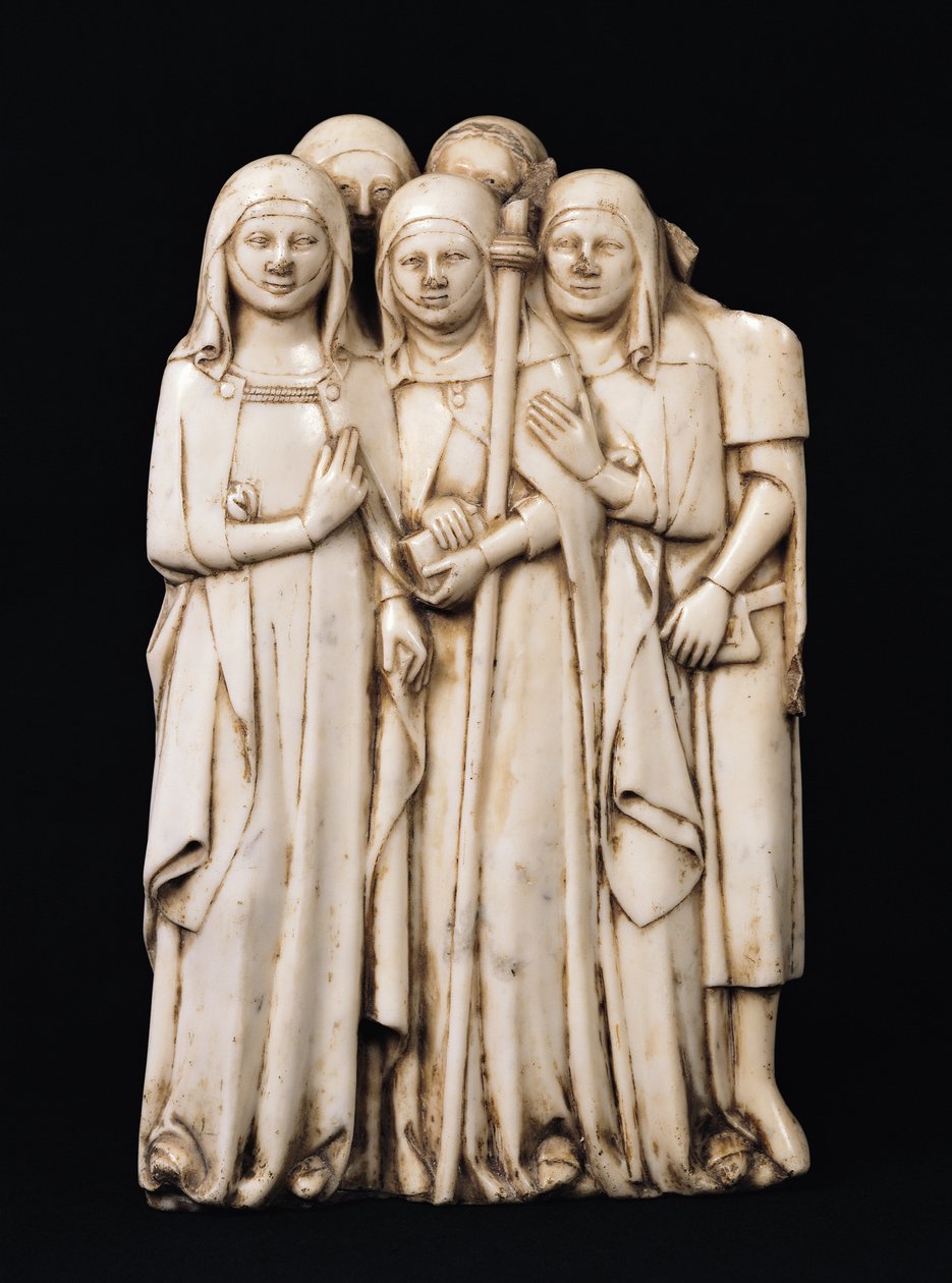 Alinorda, Sister of Pope Clement VI and Her Children, from the Tomb of Clement VI, La Chaise-Dieu by Pierre Boye