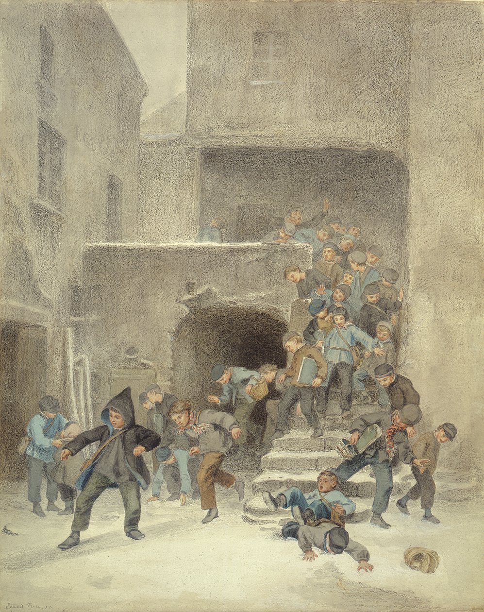Out of School by Pierre Edouard Frere