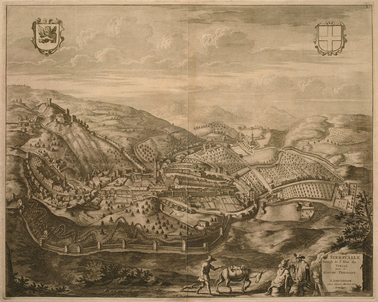 Map of Serravalle, from 