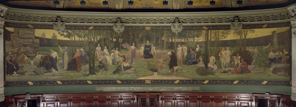 The Sacred Wood (mural in the Grand Amphitheatre depicting allegorical ...