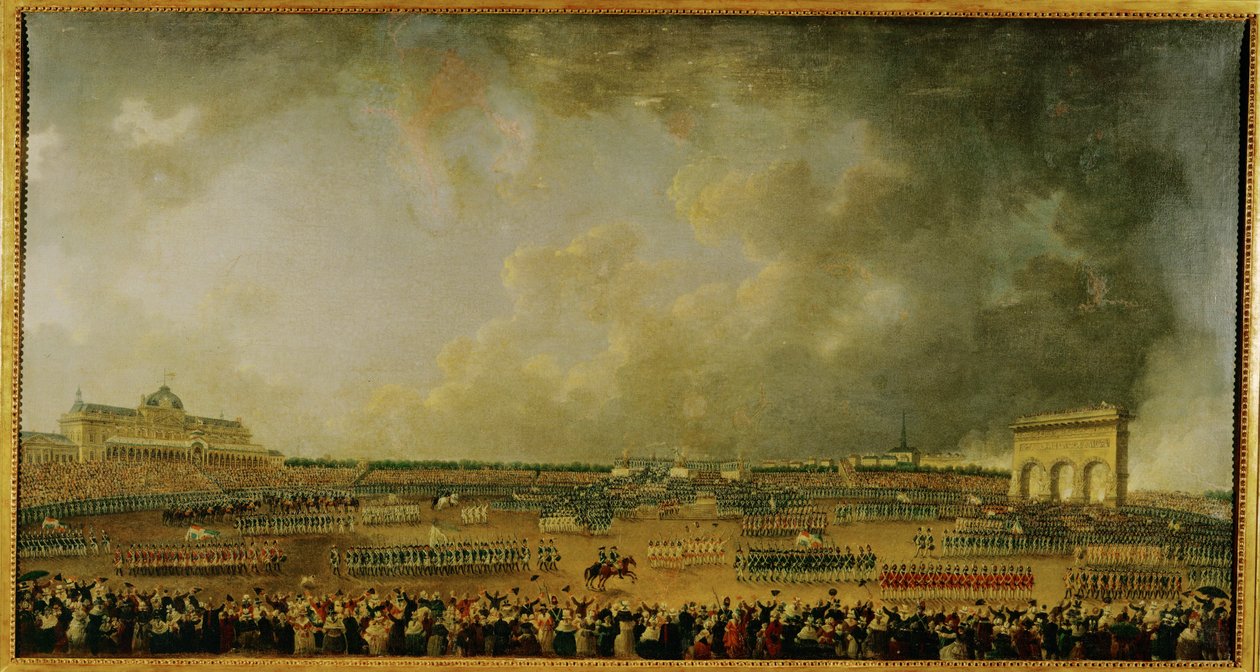 Celebration of the Federation at the Champs de Mars by Pierre Antoine (attr. to) Demachy