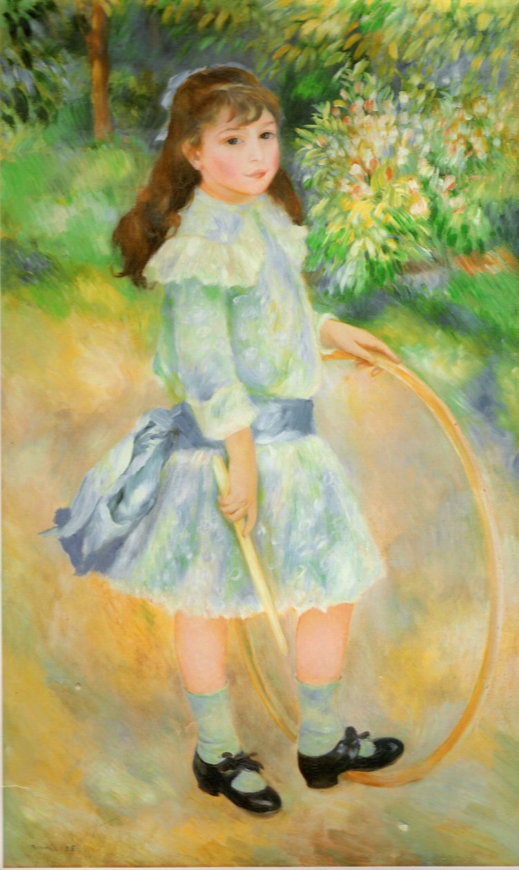 Girl with a Hoop by Pierre-Auguste Renoir