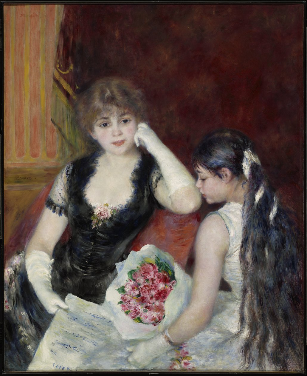 A Box at the Theater (At the Concert) by Pierre-Auguste Renoir
