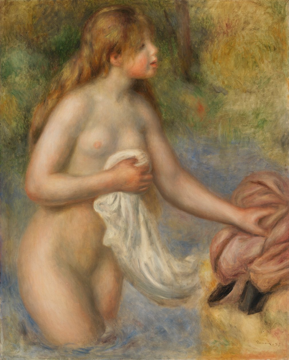 Bather by Pierre-Auguste Renoir