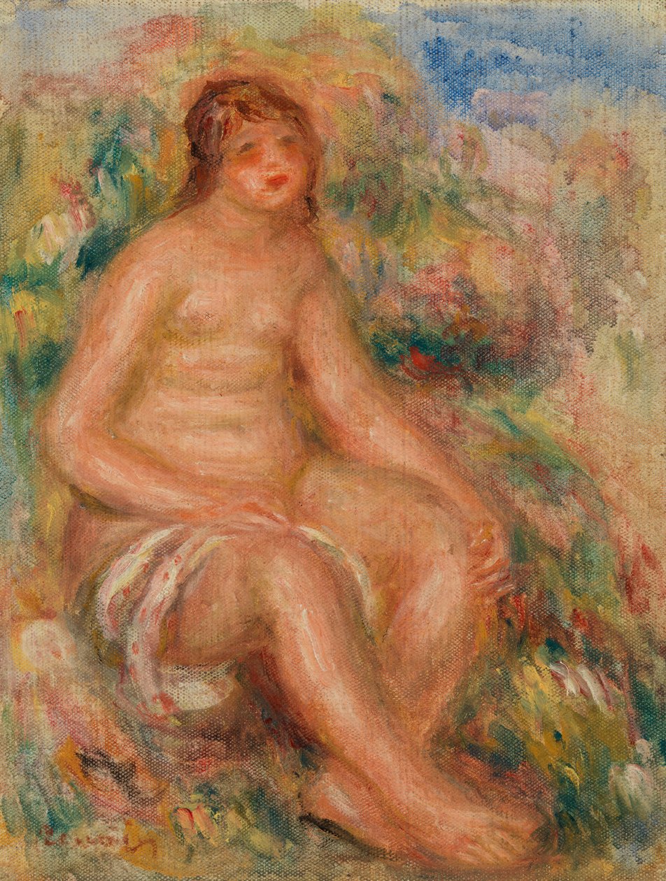 Bather by Pierre-Auguste Renoir