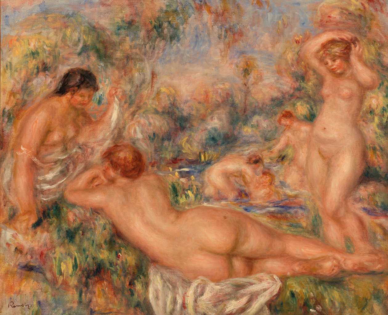 Bathers by Pierre-Auguste Renoir