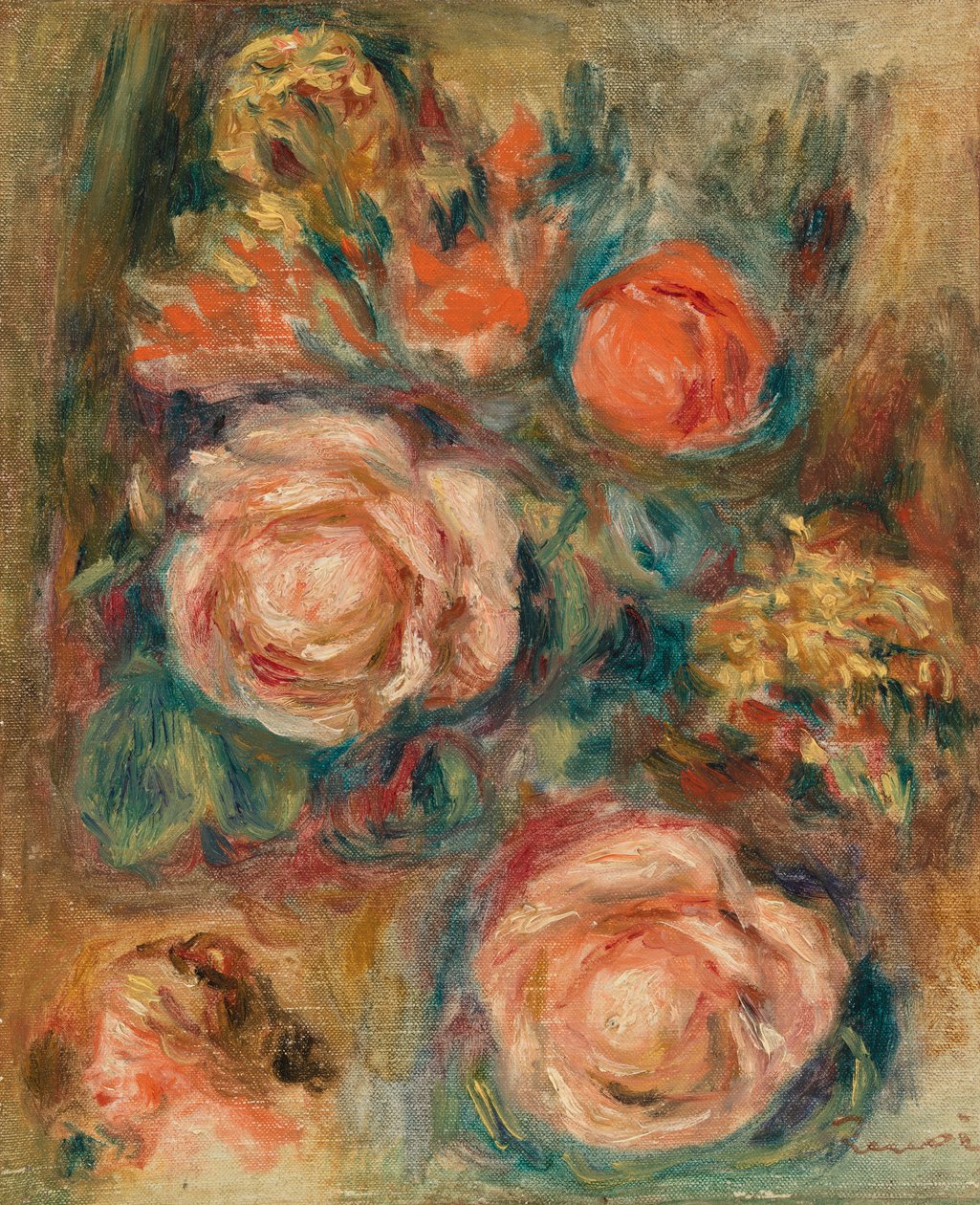 Bouquet of Roses by Pierre-Auguste Renoir