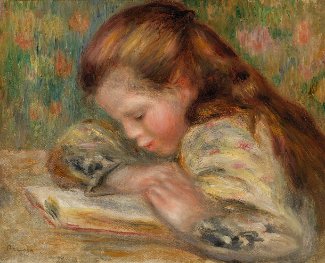 Child Reading by Pierre-Auguste Renoir