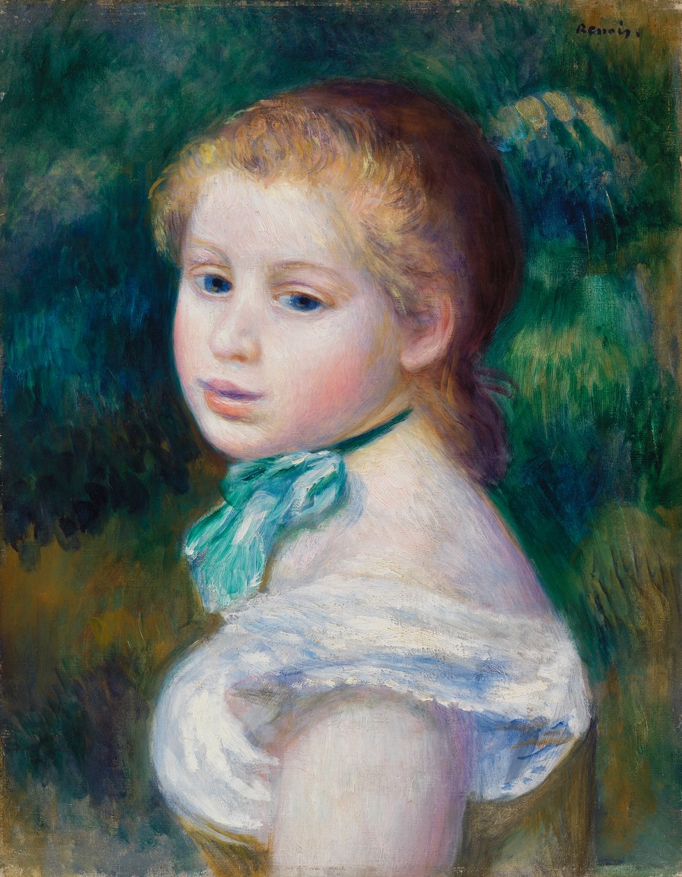 Head of Young Girl by Pierre-Auguste Renoir