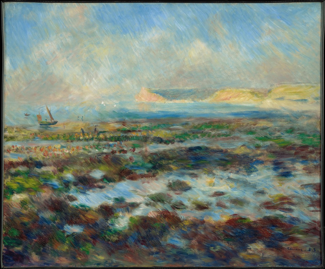 Low Tide, Yport by Pierre-Auguste Renoir