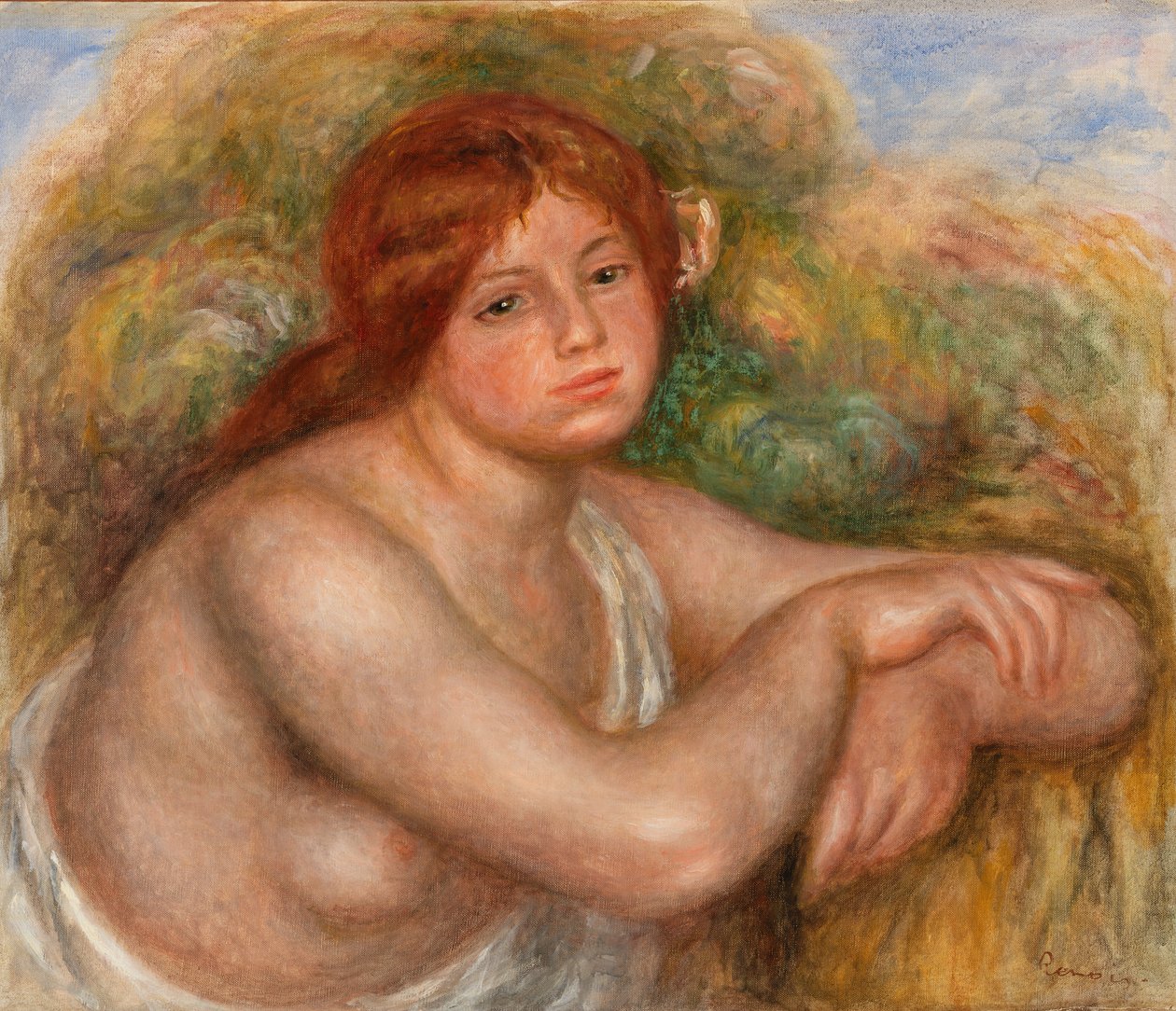 Nude Study, Bust of a Woman by Pierre-Auguste Renoir