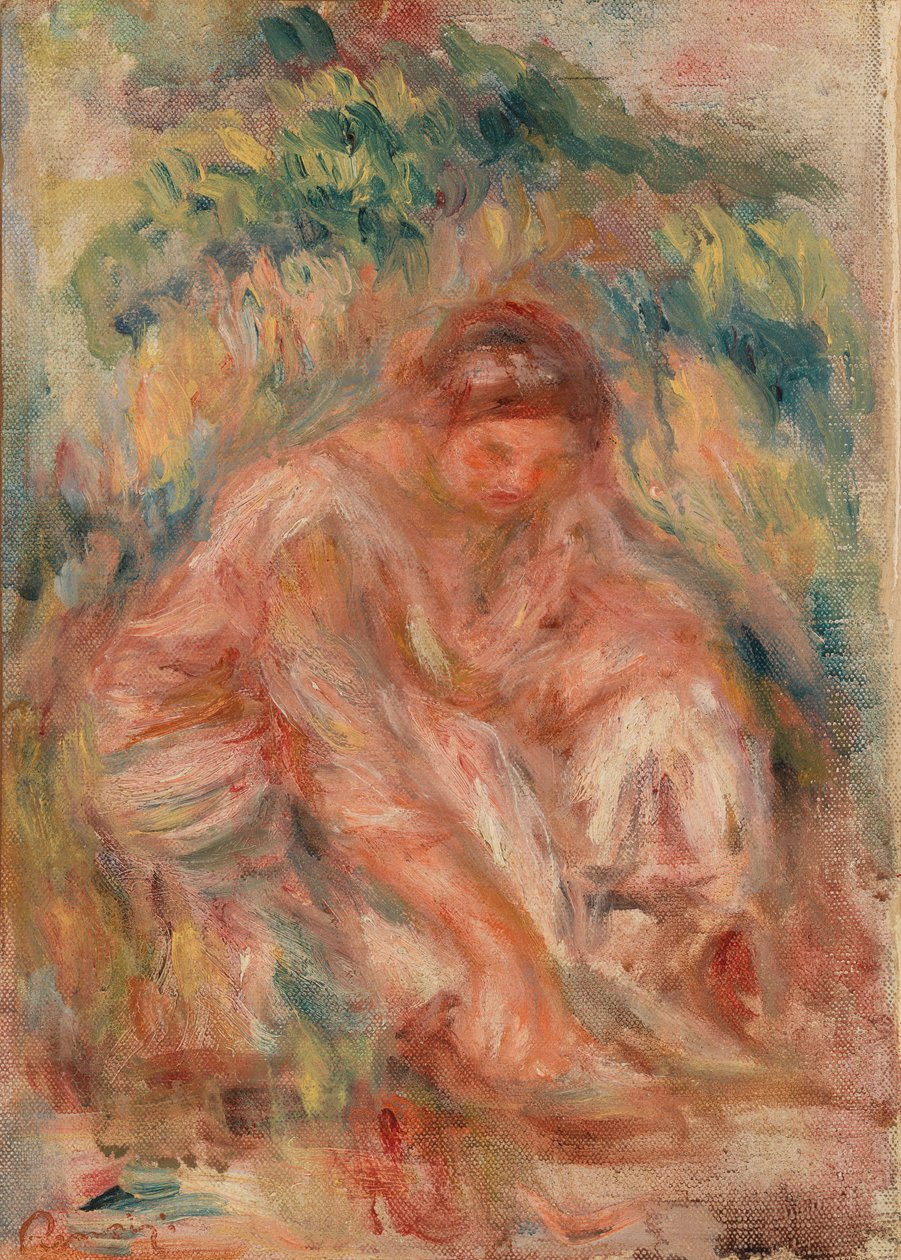 Sketch of a Woman by Pierre-Auguste Renoir