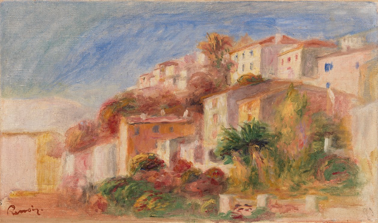 View from the Garden of the Post Office, Cagnes by Pierre-Auguste Renoir