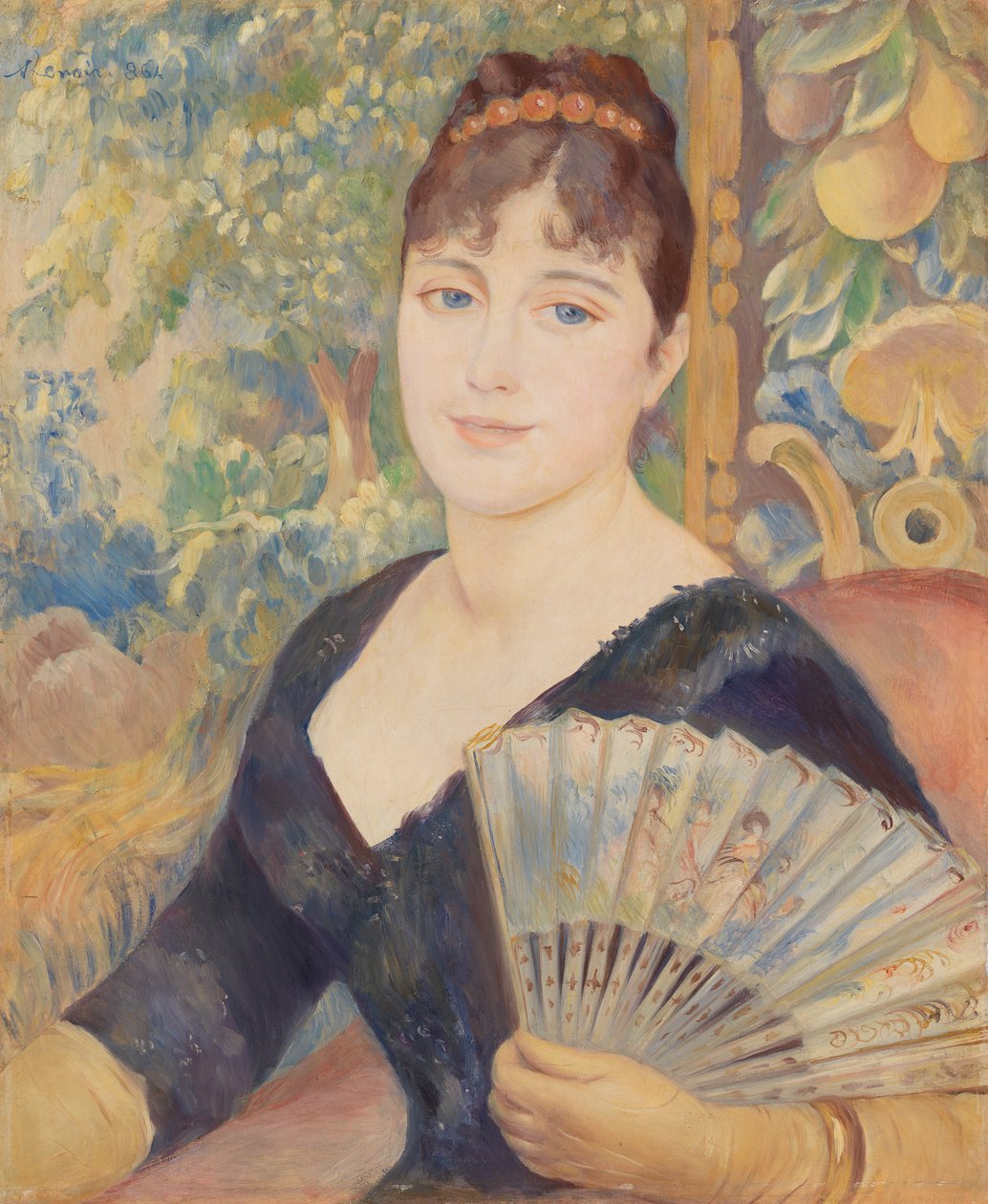 Woman with Fan by Pierre-Auguste Renoir
