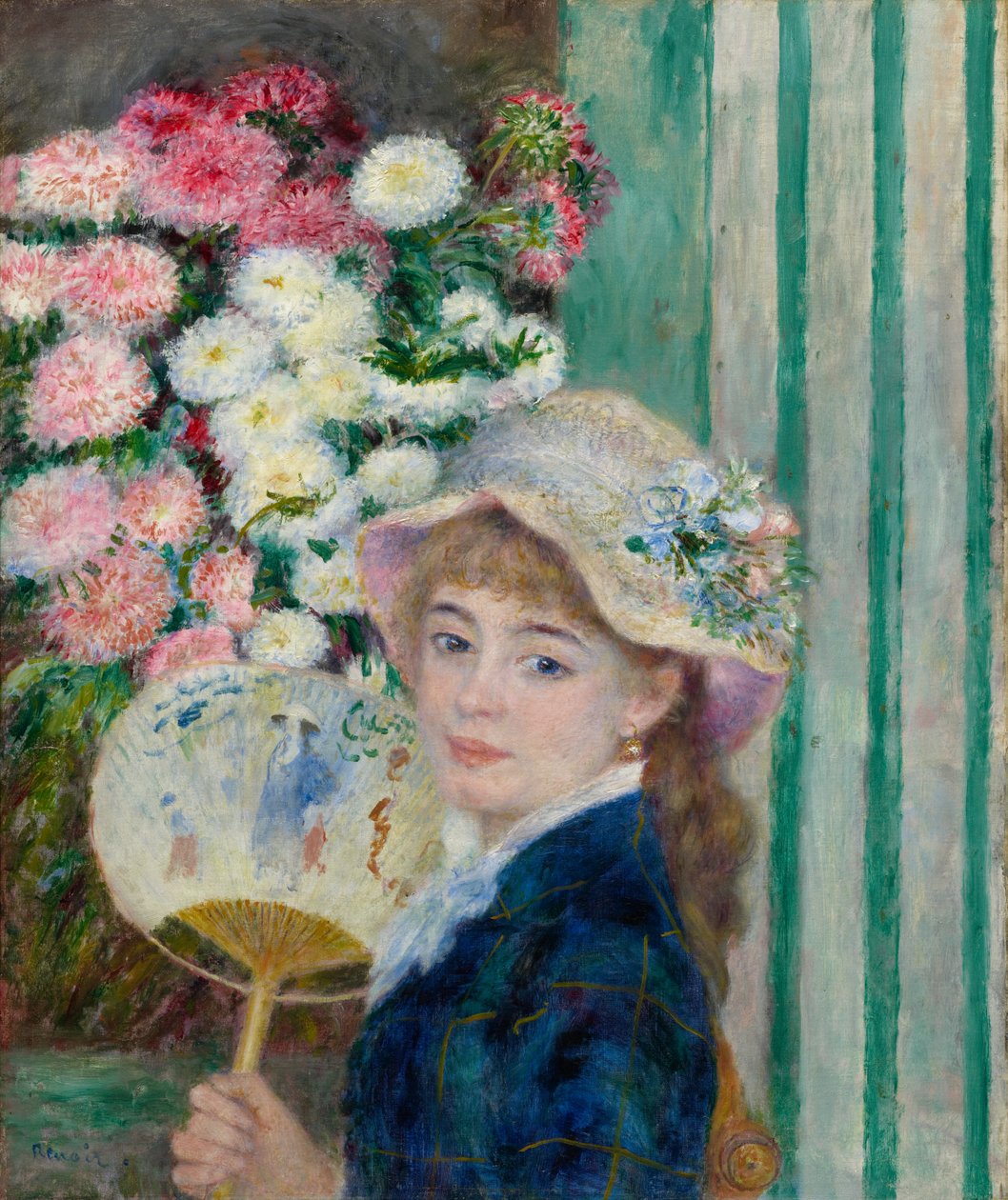 Woman with a Fan by Pierre-Auguste Renoir