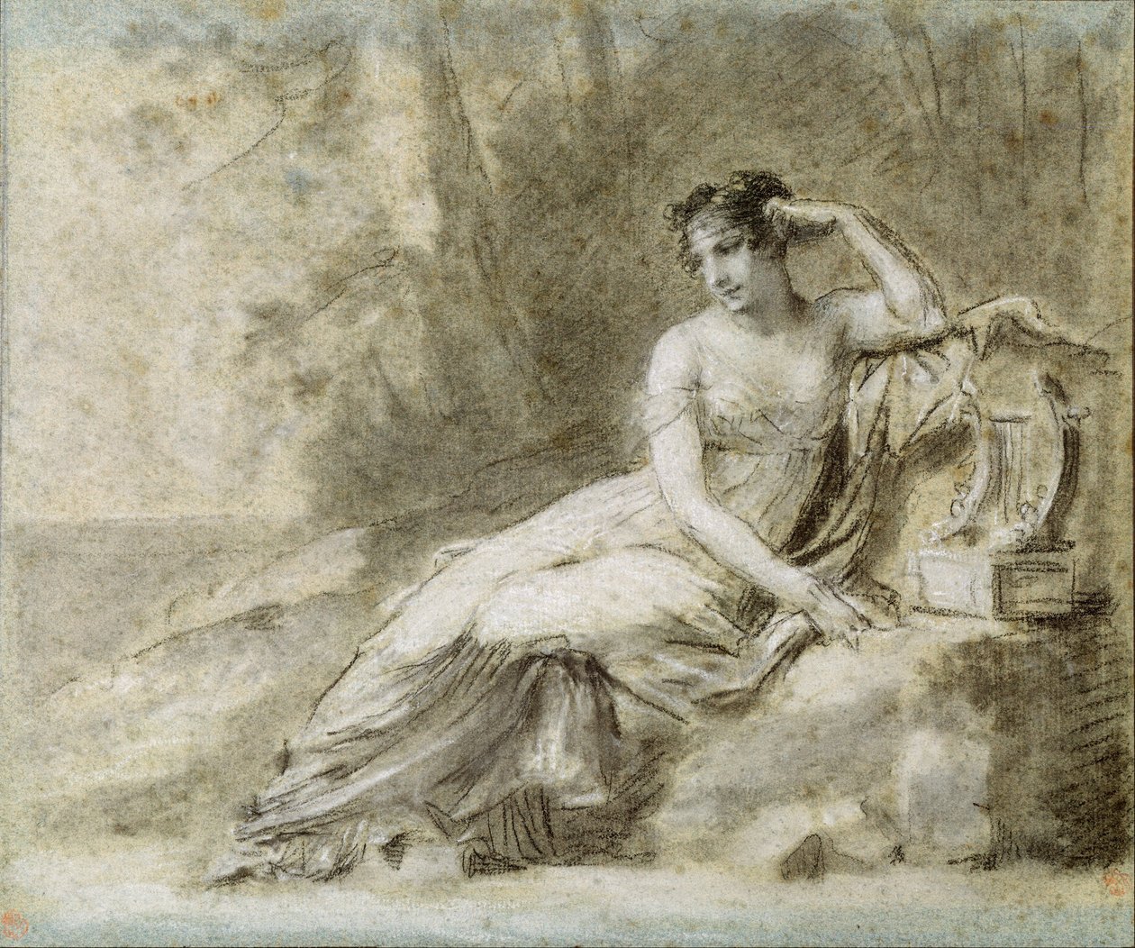 Study for a Portrait of Empress Joséphine by Pierre Paul Prudhon