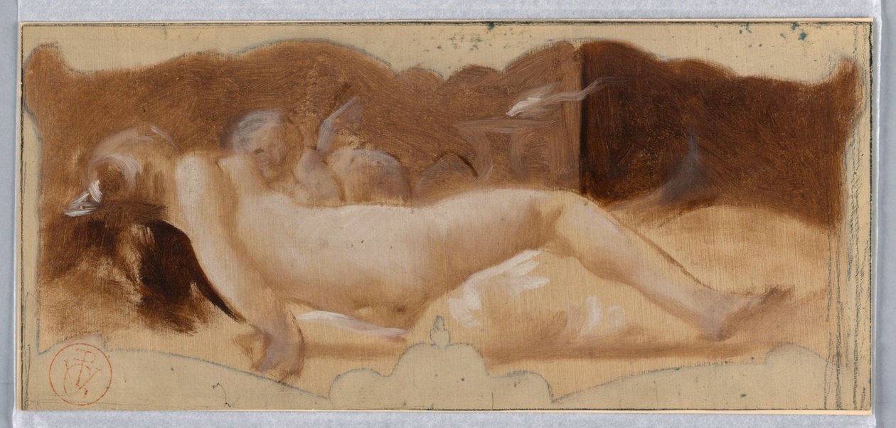 Drawing (France), Late 19th Century by Pierre-Victor Galland