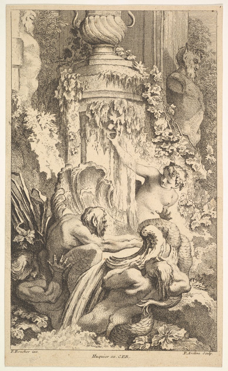 Naiads, Tritons and the Bath of Priapus by Pierre Alexandre Aveline