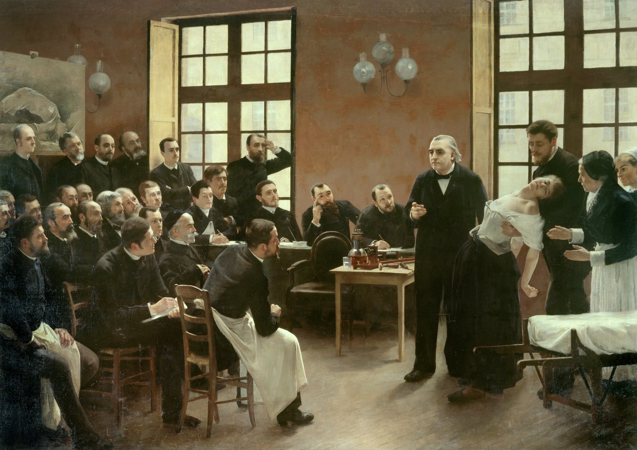 A Clinical Lecture by Dr. Charcot at the Salpetriere in 1887 by Pierre Andre Brouillet
