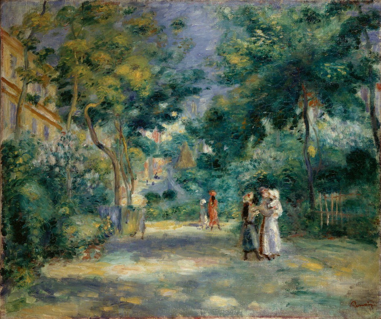A Garden in Montmartre by Pierre-Auguste Renoir