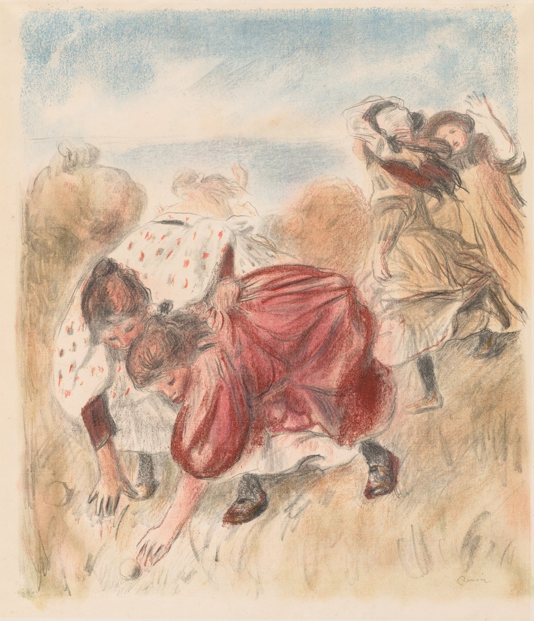 Children Playing Ball by Pierre Auguste Renoir