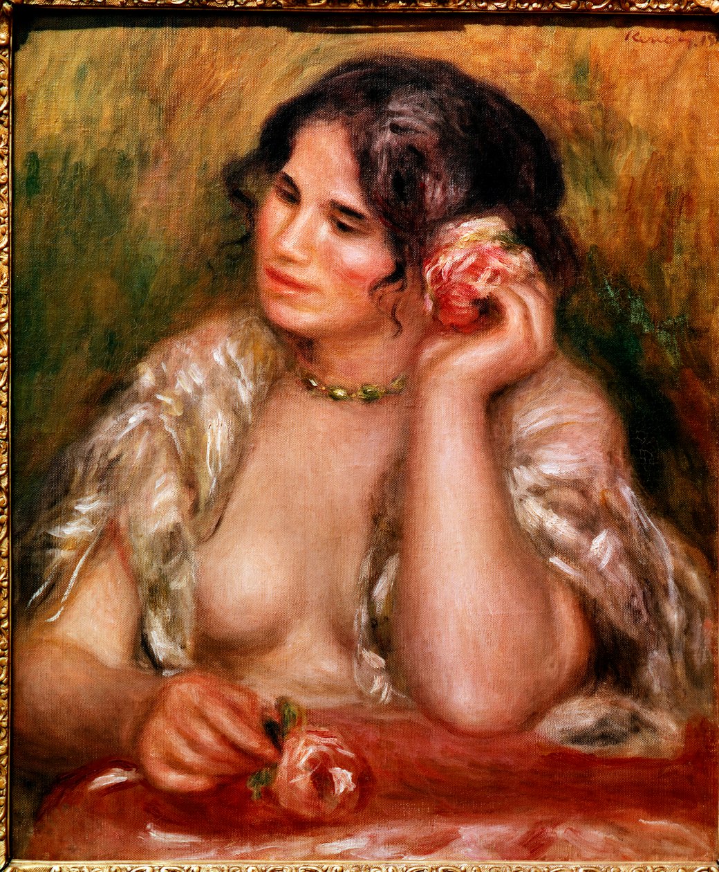 Gabrielle with the Rose by Pierre Auguste Renoir