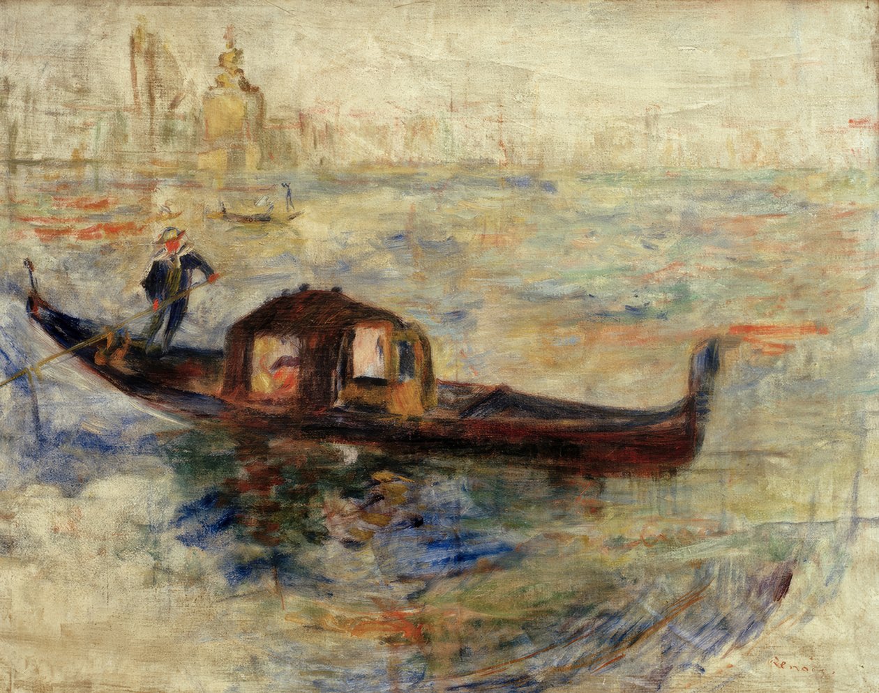 Gondola in Venice by Pierre-Auguste Renoir