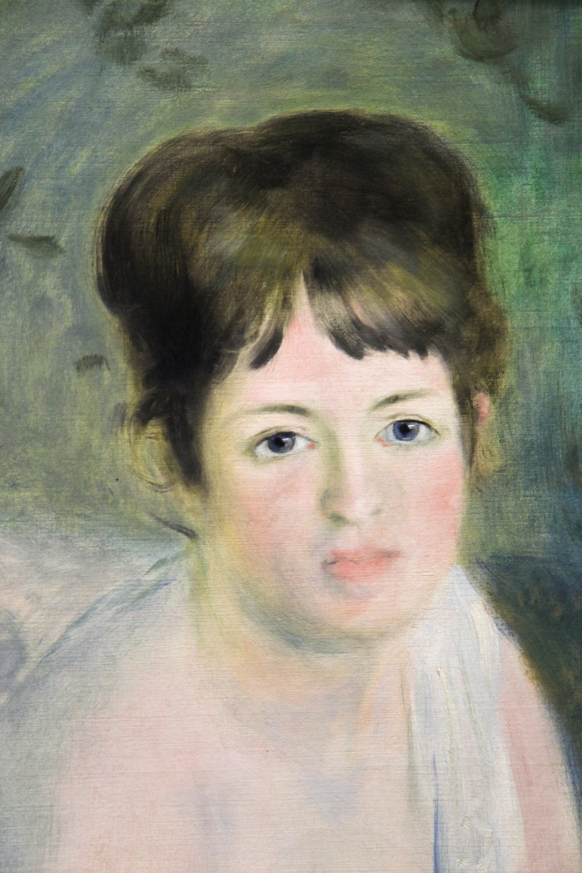 Head of a Woman by Pierre-Auguste Renoir