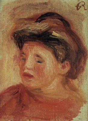 Head of a Young Girl by Pierre-Auguste Renoir
