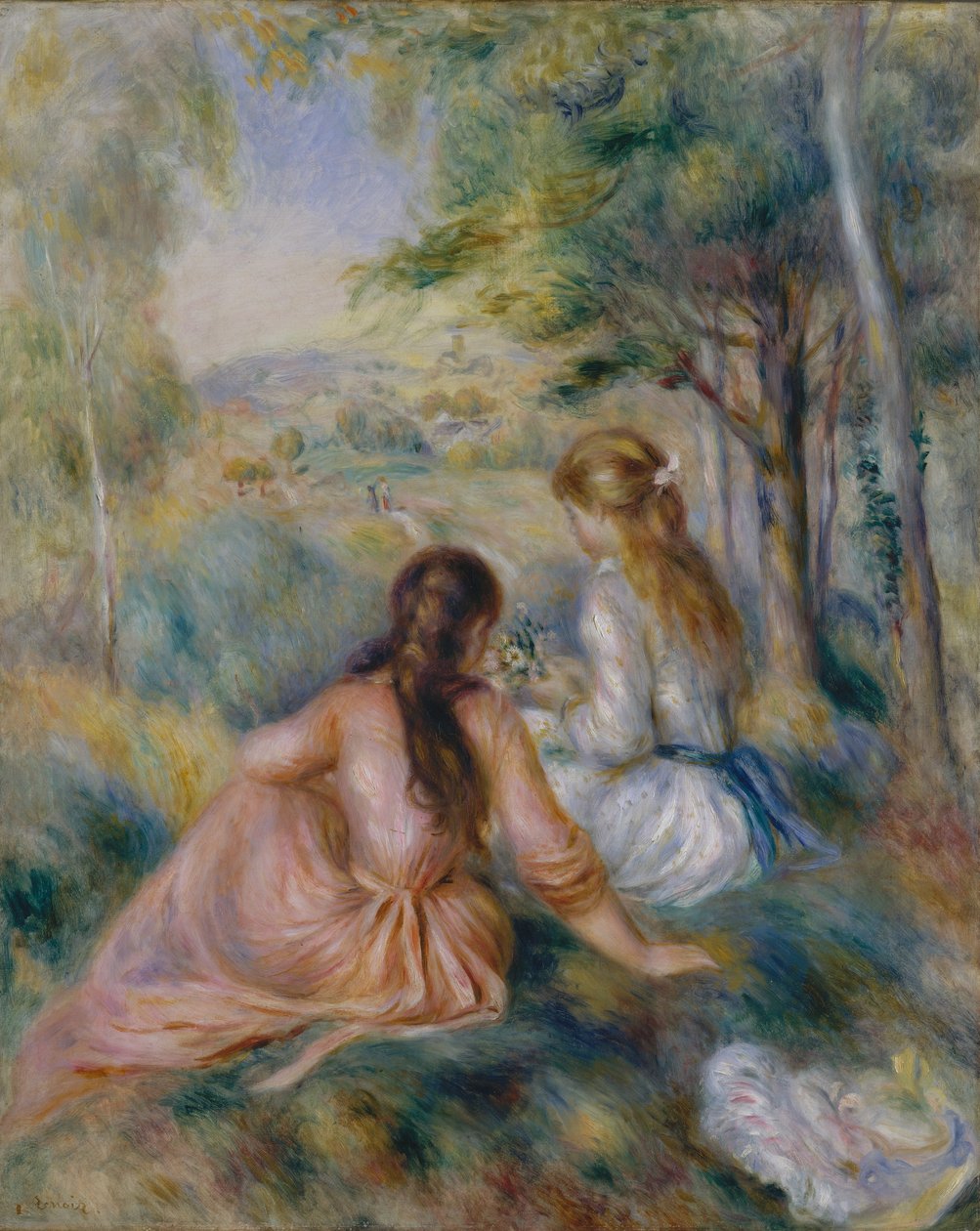 In the Meadow by Pierre-Auguste Renoir